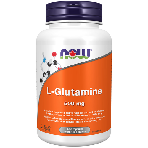 NOW L-Glutamine 500mg 120 veggie capsules