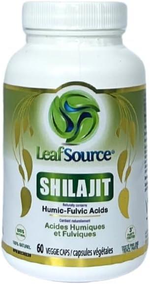 LeafSource Shilajit with Humic Fulvic Acid 60 veggie capsules