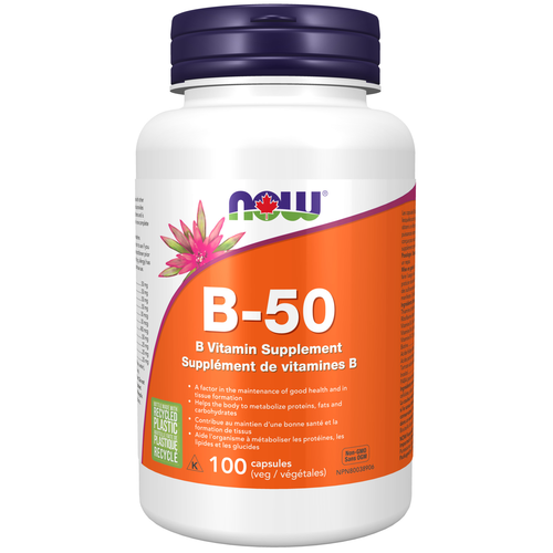 NOW B 50 Complex 100 veggie capsules