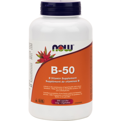 NOW B 50 Complex 250 veggie capsules