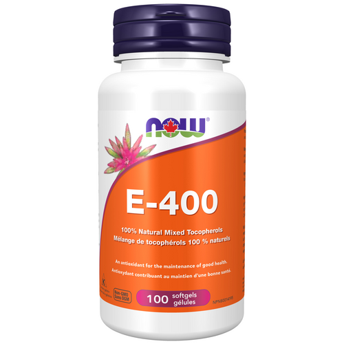 NOW Vitamin E 400 Mixed Tocopherols 100 softgels