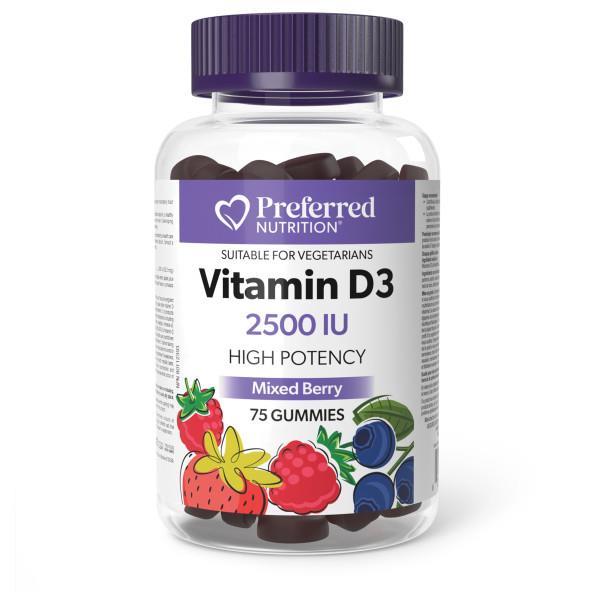 Preferred Nutriton Vitamin D 2,500IU 75 gummies