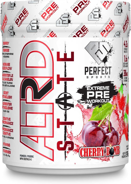 Perfect Sports ALTRD STATE Preworkout Cherry Bomb 390g. 40 Servings