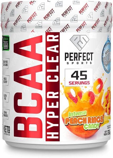 Perfect Sports BCAA Intense Peach Rings Candy 306g. 45 Servings