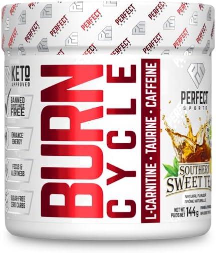 Perfect Sports Burn Cycle Sweet Tea 144g. 36 Servings