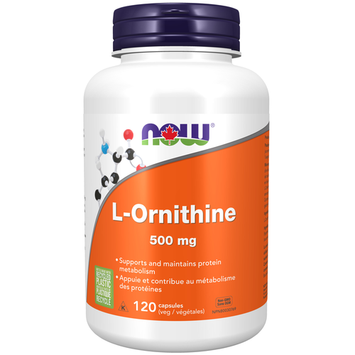 NOW L-Ornithine 500mg 120 capsules