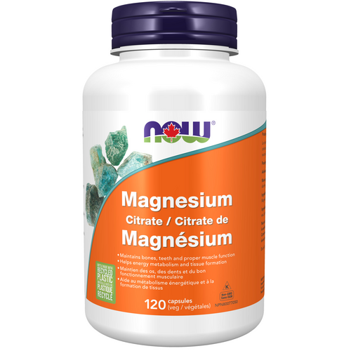 NOW Magnesium Citrate 133mg 120 veggie capsules