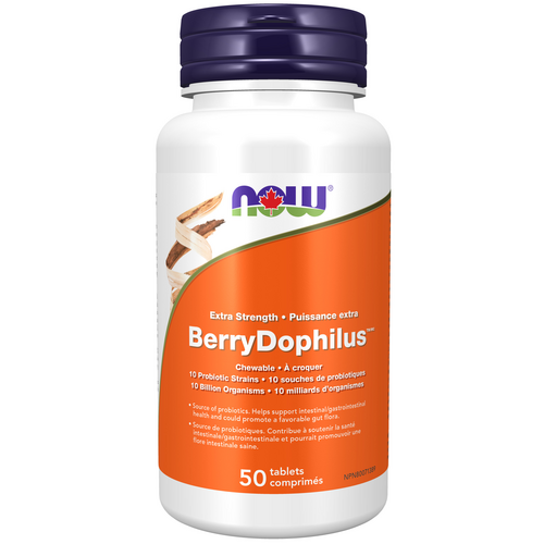 NOW BerryDophilus Extra Strength 10 Billionh 50 chews