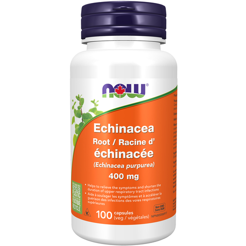 NOW Echinacea 400mg 100 veggie capsules