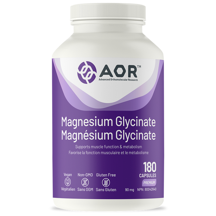 AOR Magnesium Glycinate 180 Capsules