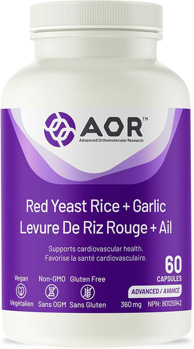 AOR Red Yeast + Garlic 60 capsules