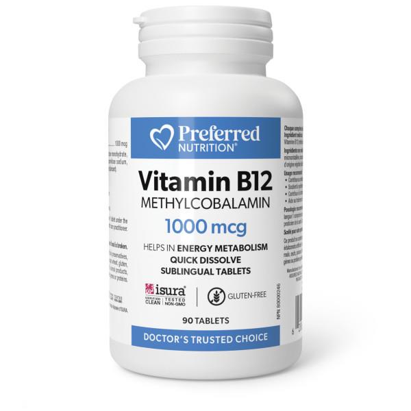 Preferred Nutrition Vitamin B12 1000mcg 90 tablets