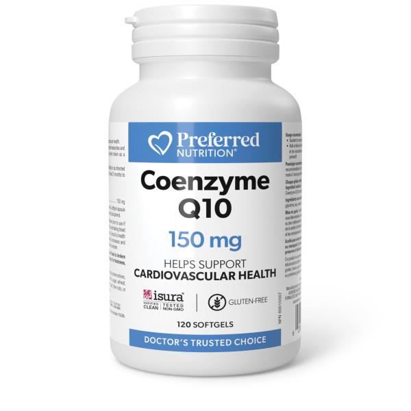 Preferred Nutrition Coenzyme Q10 150mg 120 capsules. CoQ10 for Heart Health & Migraines