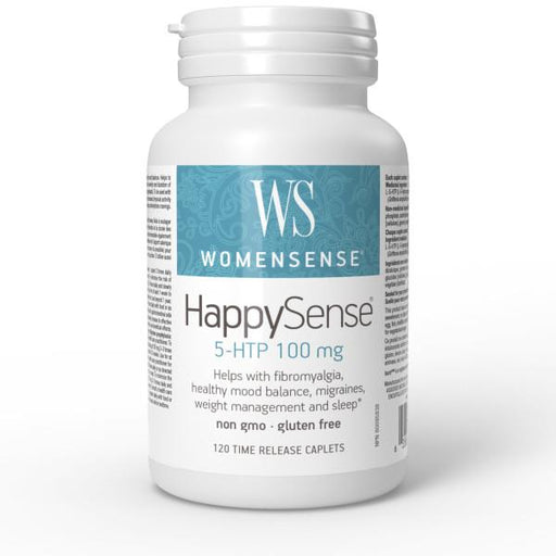 WomenSense Happy Sense 100mg 120 Timed Release Tablets. For Fibromyalgia, Mood & Migraines