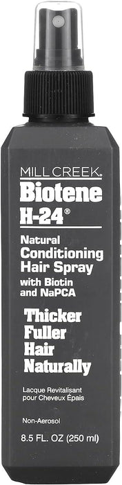 Mill Creek Biotene H-24 Hair Spray. Conditioning Hair Spray