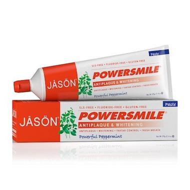 Jason Toothpaste Powersmile All Natural Whitening Fluoride Free Toothpaste