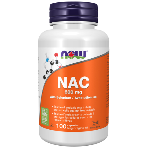 NOW NAC 600mg 100 Veggie Capsules