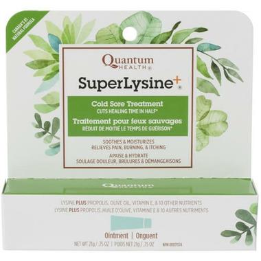 Quantum Super Lysine+ Ointment Cold Sore Treatment 21grams. Cuts Cold Sore Healing time in half