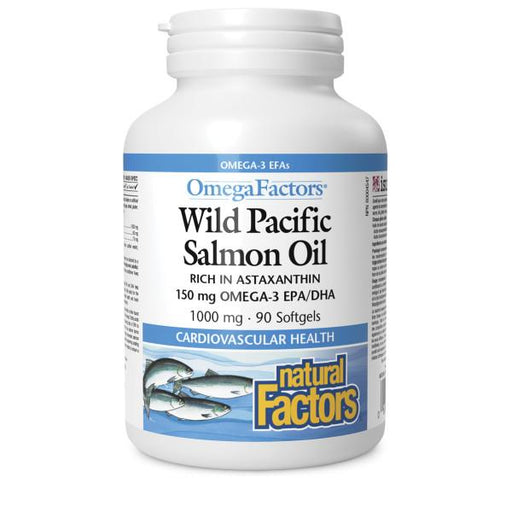 Natural Factors Wild Pacific Salmon Oil 1000mg 90softgels