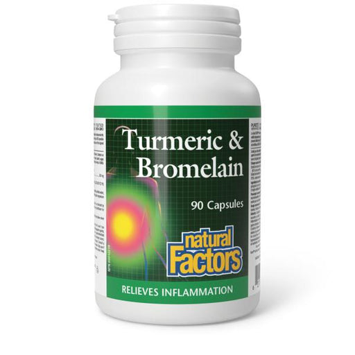 Natural Factors Turmeric & Bromelain 90 capsules