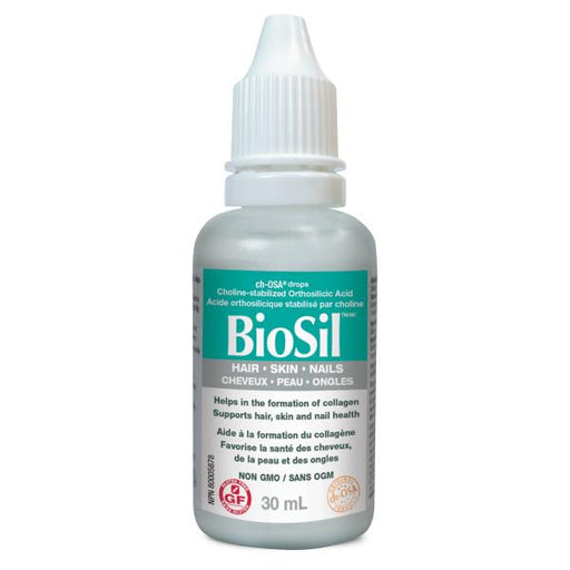 BioSil Drops 30ml.  Biosil helps to generate Collagen for Stronger Thicker Hair and Nails and Fewer Lines and Wrinkles.