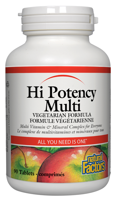 Natural Factors Hi Potency Vegetarian Multi Formula 90 tablets