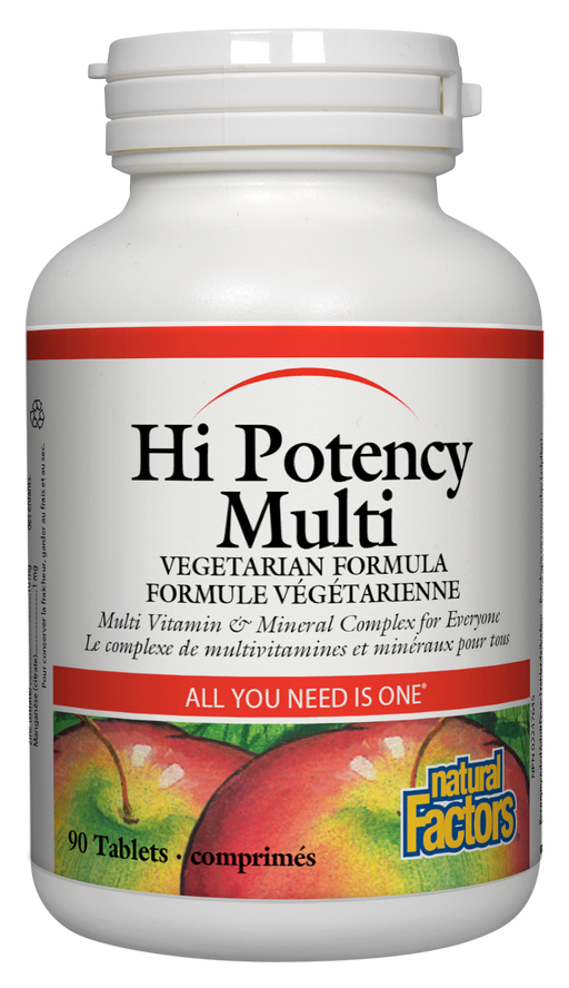 Natural Factors Hi Potency Vegetarian Multi Formula 90 tablets