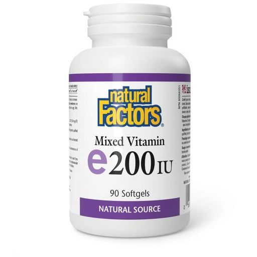 Natural Factors Mixed Vitamin E 200 IU 90softgels