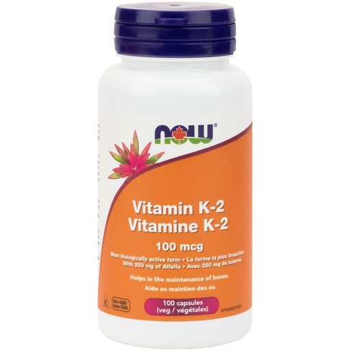 NOW Vitamin K2 100mcg 100 capsules