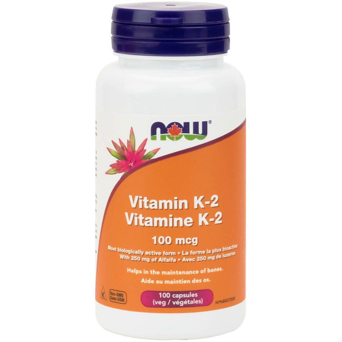 NOW Vitamin K2 100mcg 100 capsules
