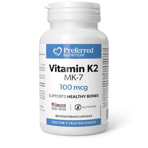 Preferred Nutrition Vitamin K2 100mcg 60 capsules