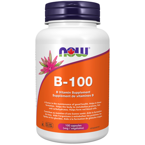 NOW B Complex 100mg 100 Capsules