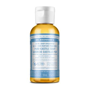Dr Bronners Castille Soap Baby Unscented  59 ml