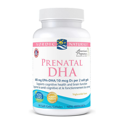 Nordic Naturals Prenatal DHA 90 capsules. For Before, During and after Pregnancy
