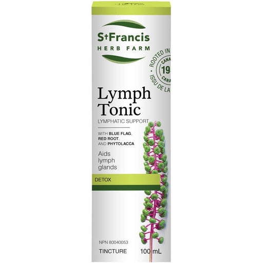 St Francis Lymph Tonic 100ml. Increases Lymphatic Flow and Detoxification