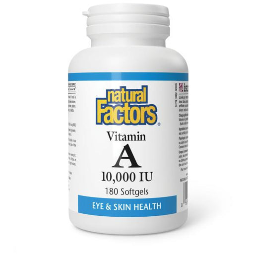 Natural Factors Vitamin A 10,000 IU 180 softgels