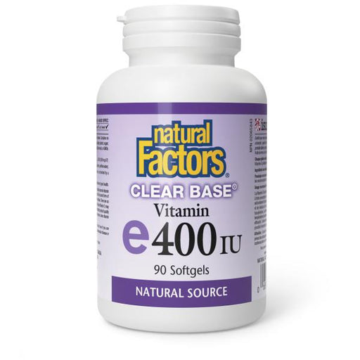 Natural Factors Vitamin E 400iu Clear Base 90 capsules