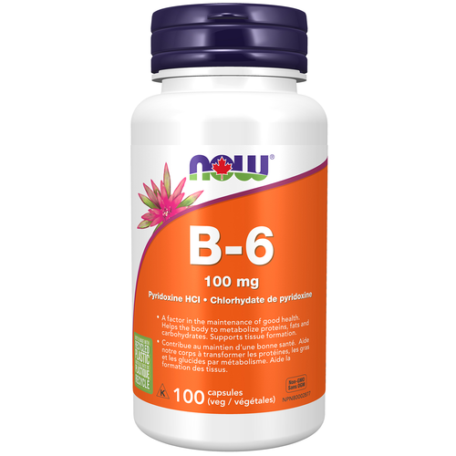 Now Vitamin B6 100mg 100 capsules