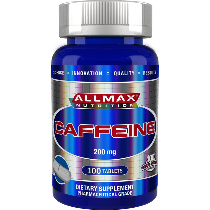 Allmax Caffeine 200Mg 100 Capsules. For Alertness and Energy
