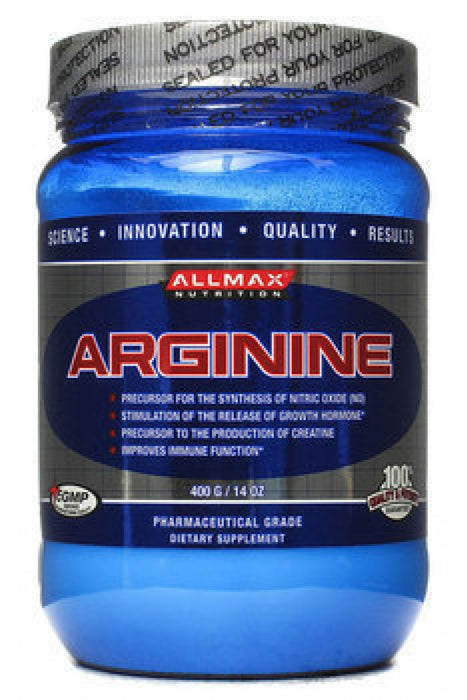 Allmax Arginine 400Grams. Increases Growth Hormone. Aids in Fat Loss