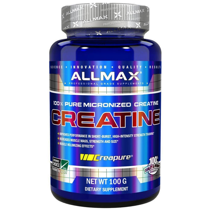 Allmax Creatine  100Grams. Increases Muscle Mass. Improves Performance