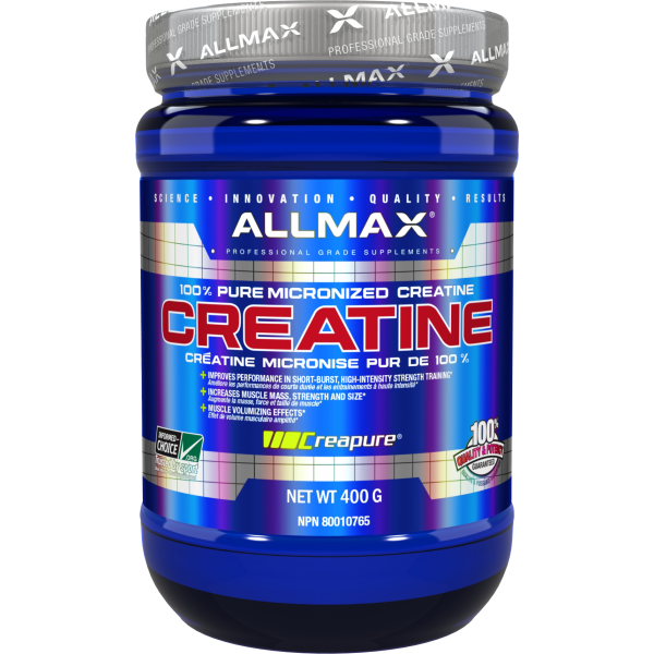 Allmax Creatine  400grams. Increases Muscle Mass. Improves Performance