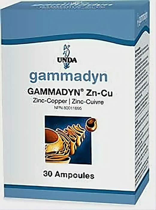 UNDA Gammadyn Zn-Cu (Zinc-Copper) 30 amps | YourGoodHealth