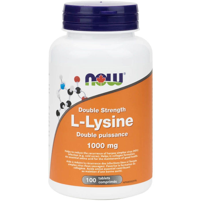 NOW Lysine 1,000 mg 100 Tablets | YourGoodHealth