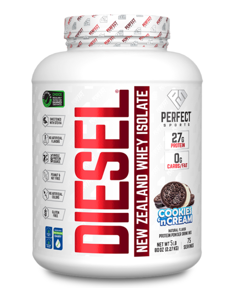 Diesel Whey Protein Cookies Cream 5lb | YourGoodHealth