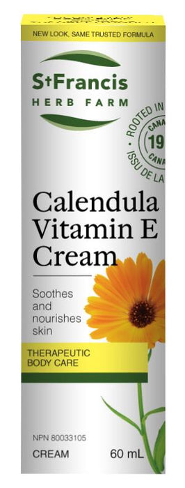 St Francis Calendula with Vitamin E Cream. Skin and Wound Healing