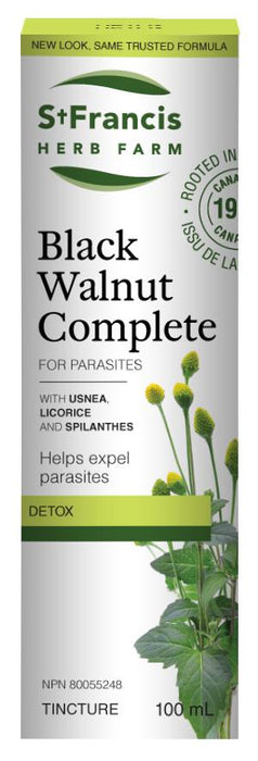 St Francis Black Walnut Complete 50ml. For Parasites