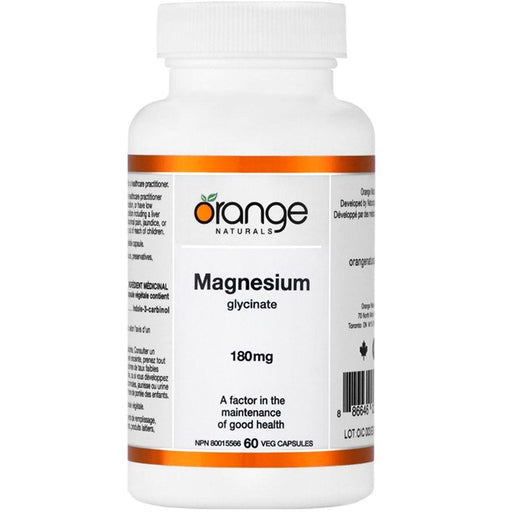 Orange Naturals Magnesium Bisglycinate 180mg | YourGoodHealth