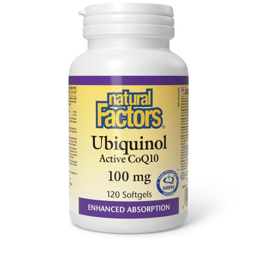 Natural Factors Ubiquinol CoQ10 100mg 120 capsules | YourGoodHealth