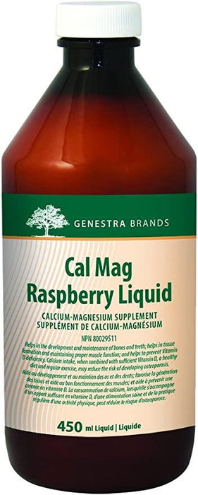 Genestra Cal Mag Raspberry Liquid 450ml | YourGoodHealth